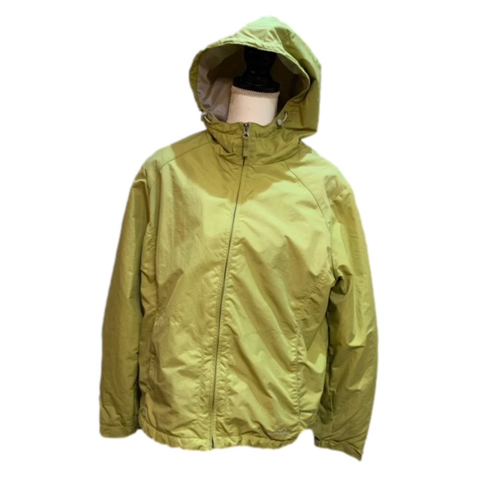 ❄️ Womens Eddie Bauer Fleece Lined Jacket - celery green - size XLP